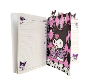 CUADERNO KUROMI EN 3D CON CON SEPARADOR VR1 PP002 ANILLO LILA - Imagen 5