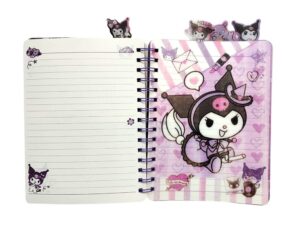 CUADERNO KUROMI EN 3D CON CON SEPARADOR VR1 PP002 ANILLO LILA - Imagen 4