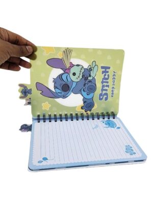 CUADERNO STITCH 3D CON SEPARADORES VR1 PP008 ANILLO NEGRO - Imagen 5