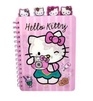 CUADERNO HELLO KITTY EN 3D CON CON SEPARADOR COD PP009