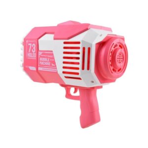 BURBUJERO PISTOLA CON LUZ BUBBLE GUN CARGA USB VR1 A201943 ROSA - Imagen 5