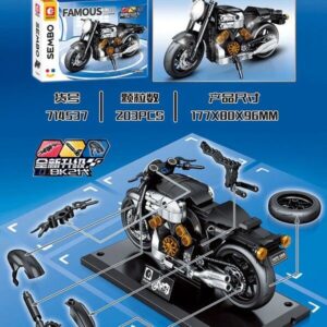 BLOQUES SEMBO BLOCK FAMOUS BK MOTO VR2 NA201902 MODELO 714537 - Imagen 3