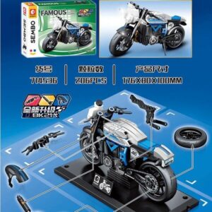 BLOQUES SEMBO BLOCK FAMOUS BK MOTO VR1 NA201902 MODELO 714536 - Imagen 3