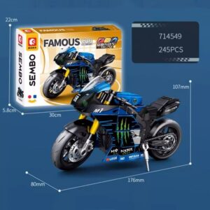 BLOQUES SEMBO BLOCK FAMOUS BK MOTO VR2 NA201903 MODELO 714549 - Imagen 4