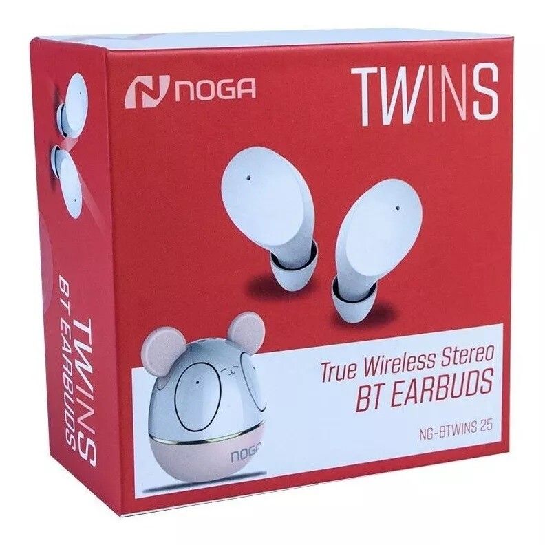 AURICULAR NOGA BT EARBUDS WIRELESS OREJITAS COD NG-BTWINS 25 VR - Imagen 3