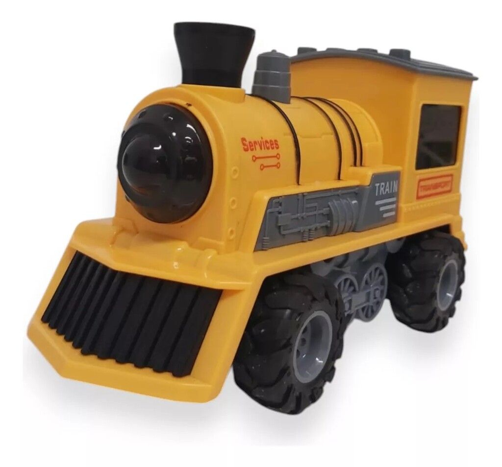 TREN LOCOMOTORA A PILAS LUCES Y SONIDO VR2 7842 TREN AMARILLO - Imagen 3