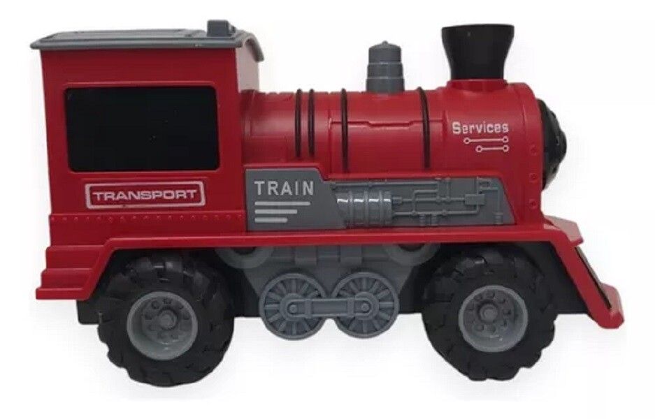 TREN LOCOMOTORA A PILAS LUCES Y SONIDO VR1 7842 TREN ROJO - Imagen 2