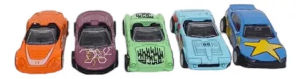 PORTA AUTOS ESTUCHE CON 5 AUTOS DE METAL COD 8003 - Imagen 2