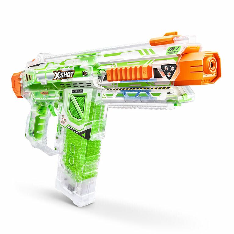 PISTOLA X-SHOT HYPER GEL GLOW MOTORIZED NIGHTMARE COD 36783 - 7609 - Imagen 4