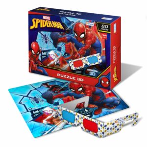 PUZZLE 3D 60 PIEZAS CON ANTEOJOS SPIDERMAN COD VSP03314