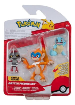 FIGURAS X3 POKEMON EN BLISTER SURTIDOS VR16 95155 PAWNIARD - MONFERNO - SQUIRTLE