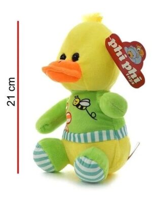 PELUCHE ANIMALITO COLORIDO CON REMERA  VR1 5400 PATITO - Imagen 4