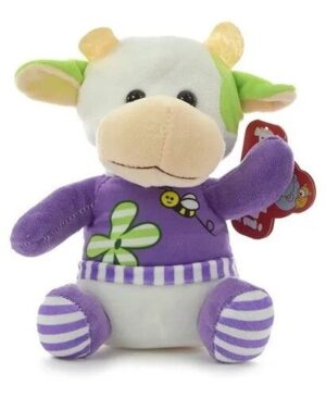 PELUCHE ANIMALITO COLORIDO CON REMERA  VR3 5400 VAQUITA