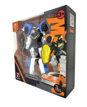 ROBOT TRANSFORMERS AUTO MECHANICAL SOLOIER VR1 55697 NEGRO Y AZUL - Imagen 5