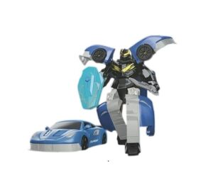ROBOT TRANSFORMERS AUTO MECHANICAL SOLOIER VR1 55697 NEGRO Y AZUL - Imagen 2