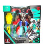 ROBOT TRANSFORMERS AUTO MECHANICAL SOLOIER VR3 55696 GRIS Y ROJO