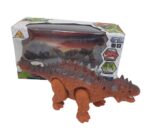 DINOSAURIO A PILA CON LUZ SONIDO Y MOVIMIENTO VR2 53354 MARRON