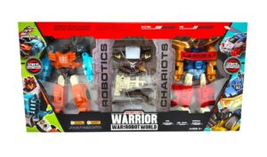 ROBOT TRANSFORMERS DUO CON ACCESORIOS VR3 55699 SET ROBOT NARANJA