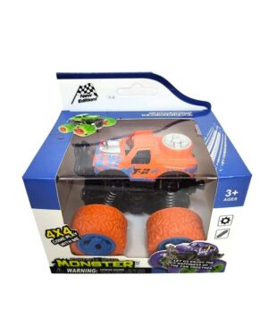 CAMIONETA MONSTER CHICA PULLBACK  VR3 53806 CAMIONETA NARANJA