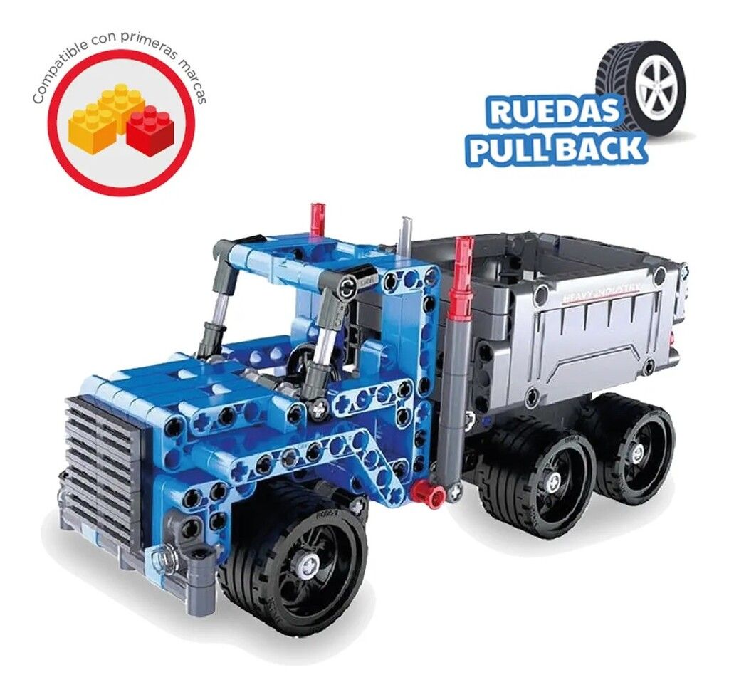 CAMION PARA ARMAR PULLBACK CADA HI - TECH VR1 C52011W DUMP TRUCK - C52011W - Imagen 5