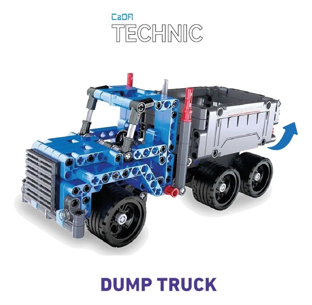 CAMION PARA ARMAR PULLBACK CADA HI - TECH VR1 C52011W DUMP TRUCK - C52011W - Imagen 3