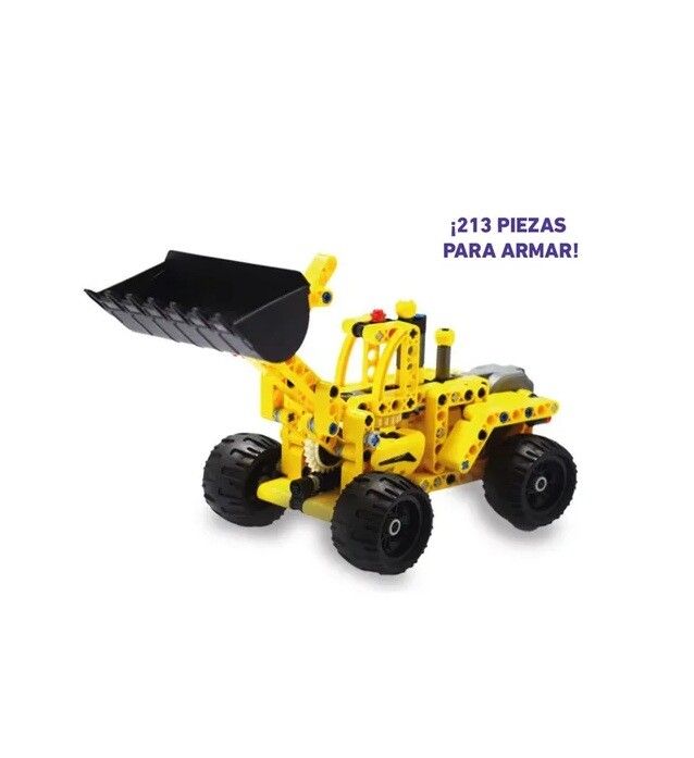 CAMION PARA ARMAR PULLBACK CADA HI - TECH VR4 C52011W WHEEL LOADER - C52014W - Imagen 2