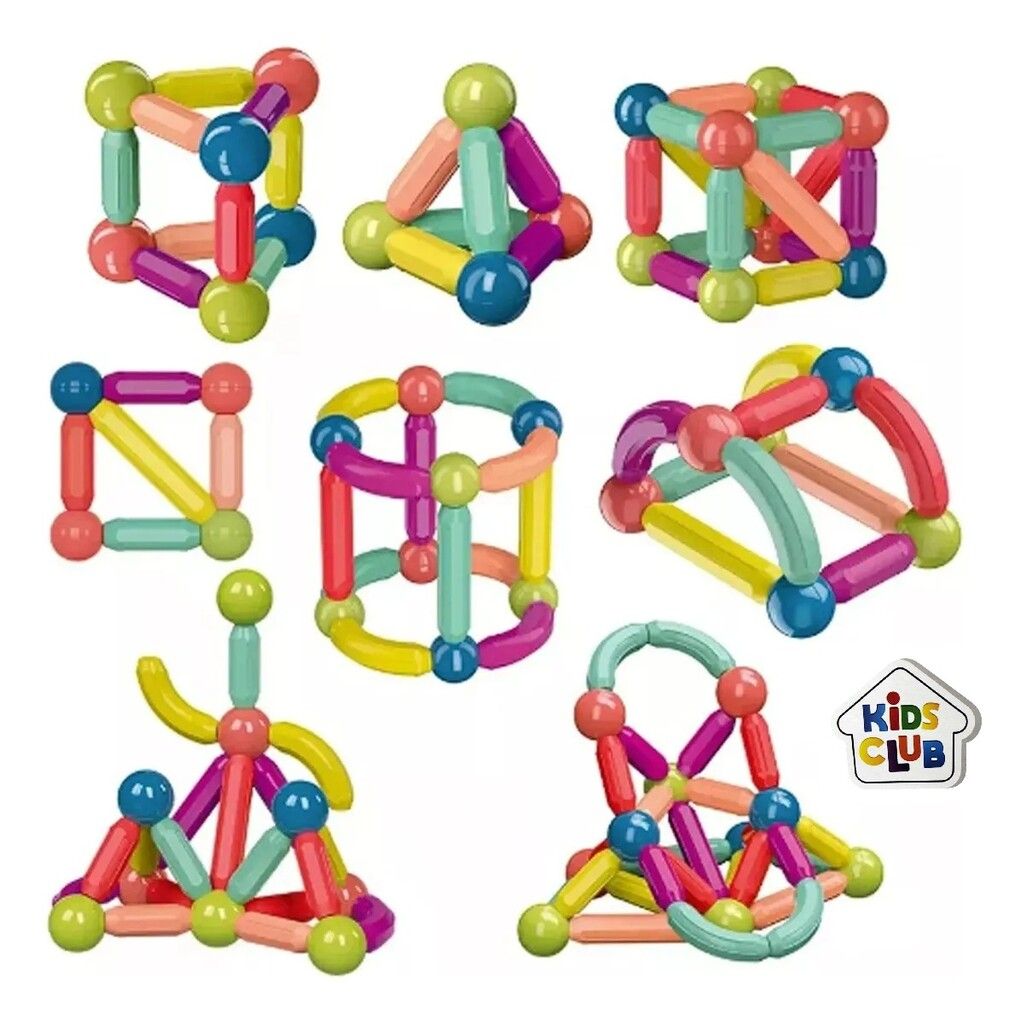 BLOQUES STICKS MAGNETICOS PLAYMAGS 42 PIEZAS COD 55197 - Imagen 7