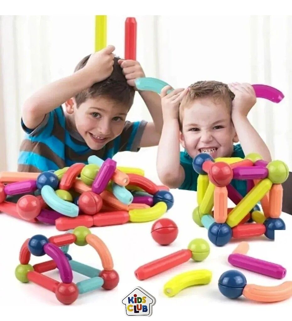 BLOQUES STICKS MAGNETICOS PLAYMAGS 42 PIEZAS COD 55197 - Imagen 4