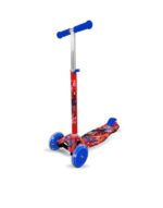 MONOPATIN SPIDERMAN REFORZADO Y RUEDAS C/ LUCES VR2 12022 MANUBRIO AZUL
