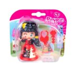 FIGURA PRINCESA CUENTOS PINYPON TALES VR2 PNY75000 PELO NEGRO CON BRILLO