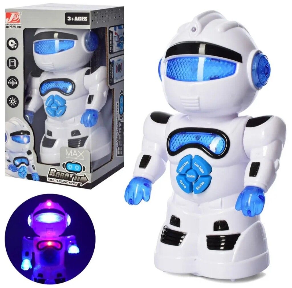 ROBOT MULTIFUNCION LUZ SONIDO GIRA 360 COD 55906 - Imagen 4