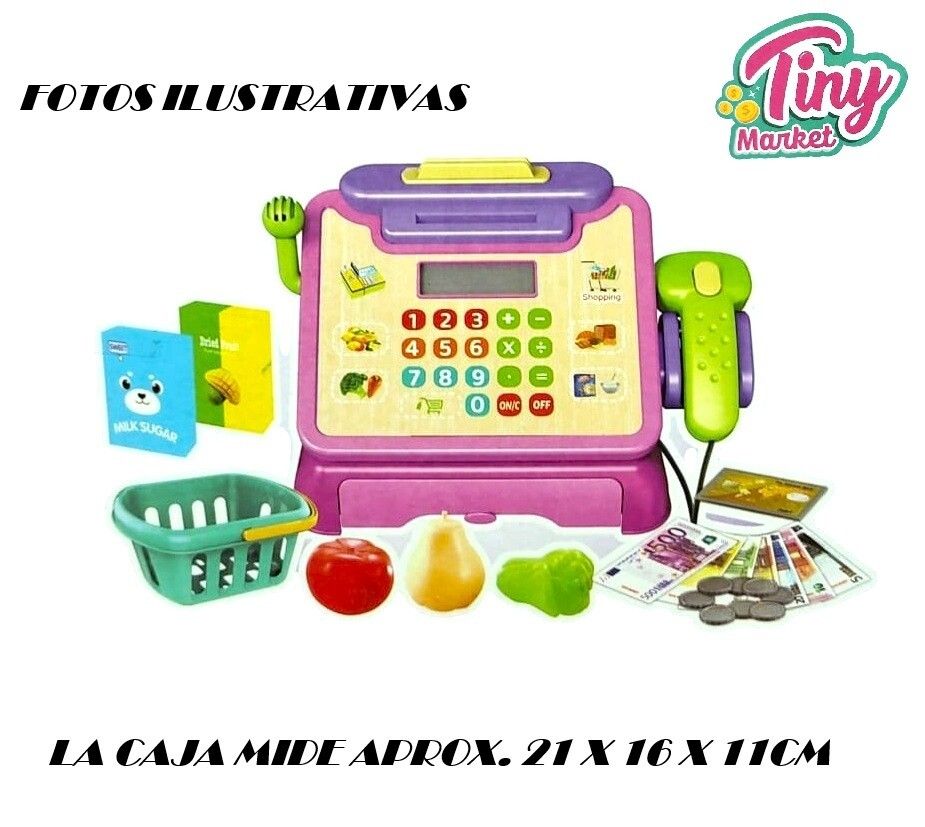 SUPER CAJA REGISTRADORA CON ACCESORIOS TINY COD 55681 - Imagen 4