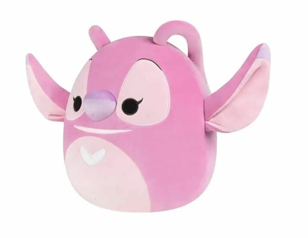 PELUCHE SQUISHMALLOWS STITCH 16 CM VR2 SQDI01125 ANGEL ROSA - Imagen 3