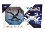 DRONE A RADIO CONTROL X-DRON PHANTOM VR3 55612 NEGRO