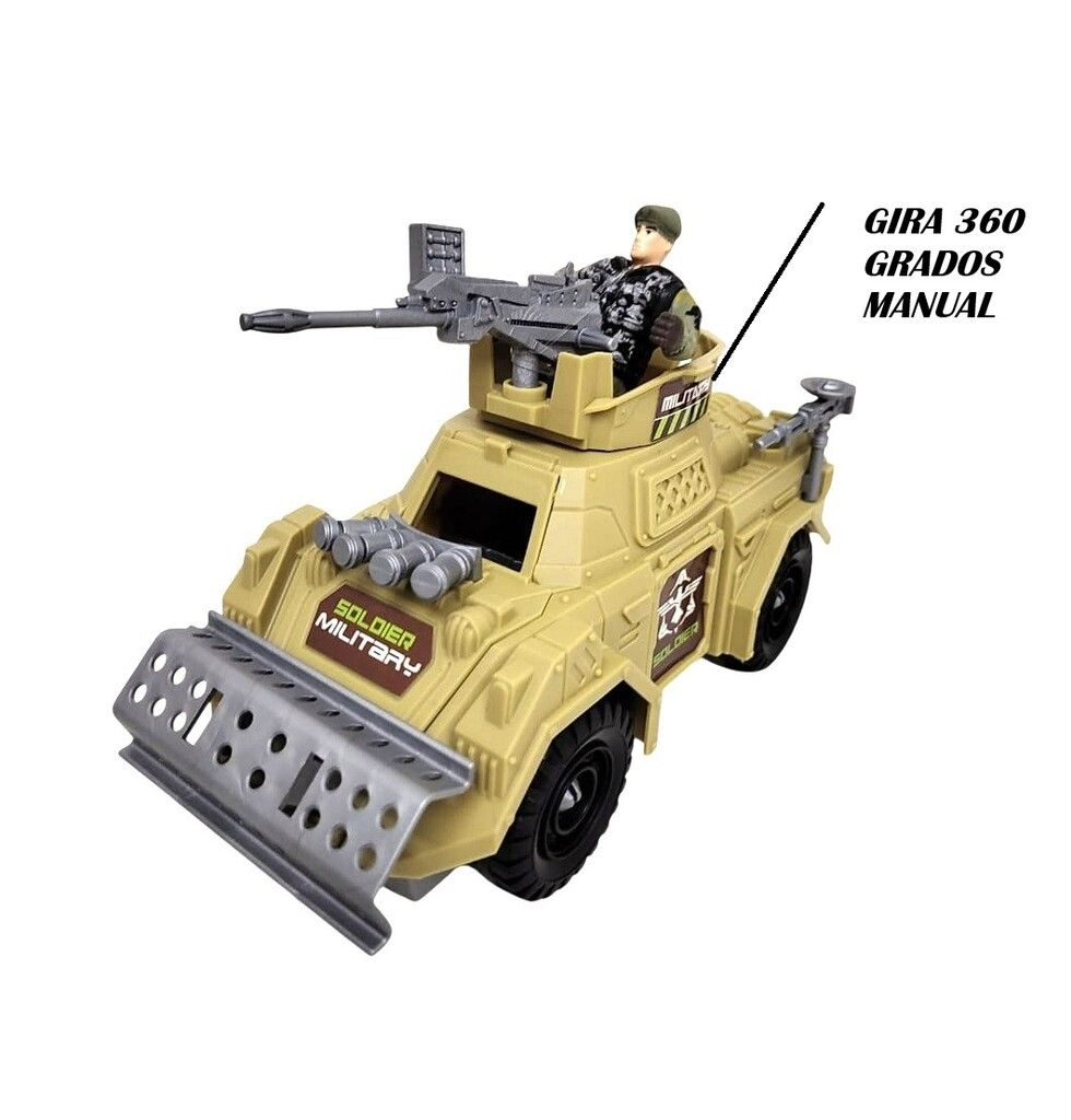 PLAYSET TANQUE MOTO CAMIONETA MILITAR Y SOLDADOS COD 55543 - Imagen 8