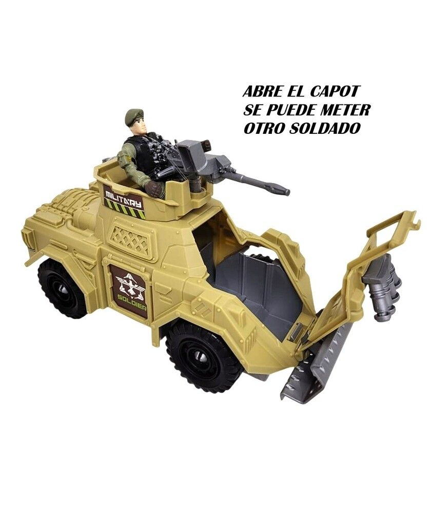 PLAYSET TANQUE MOTO CAMIONETA MILITAR Y SOLDADOS COD 55543 - Imagen 5