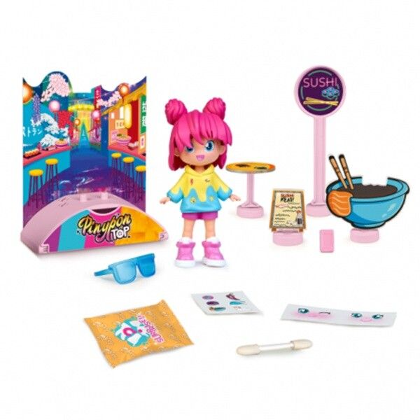 FIGURA PINYPON TOP GIRLS FODDIE VR1 PNN01000 SUSHI FOODIE GIRL - Imagen 2