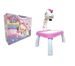 MESITA TINY COLOR UNICORNIO ROSA CON PROYECTOR P/ DIBUJAR COD 55591