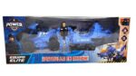 PLAYSET FIGURA CON HELICOPTERO Y CUATRICICLO POLICIAL COD 55549