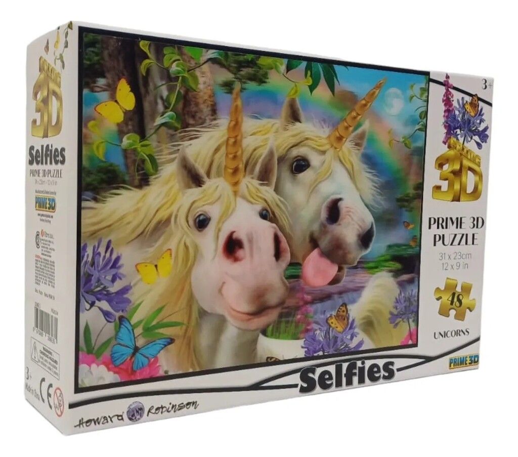 PUZZLE PRIME 3D 48 PZS SELFIE UNICORNIO COD P10693