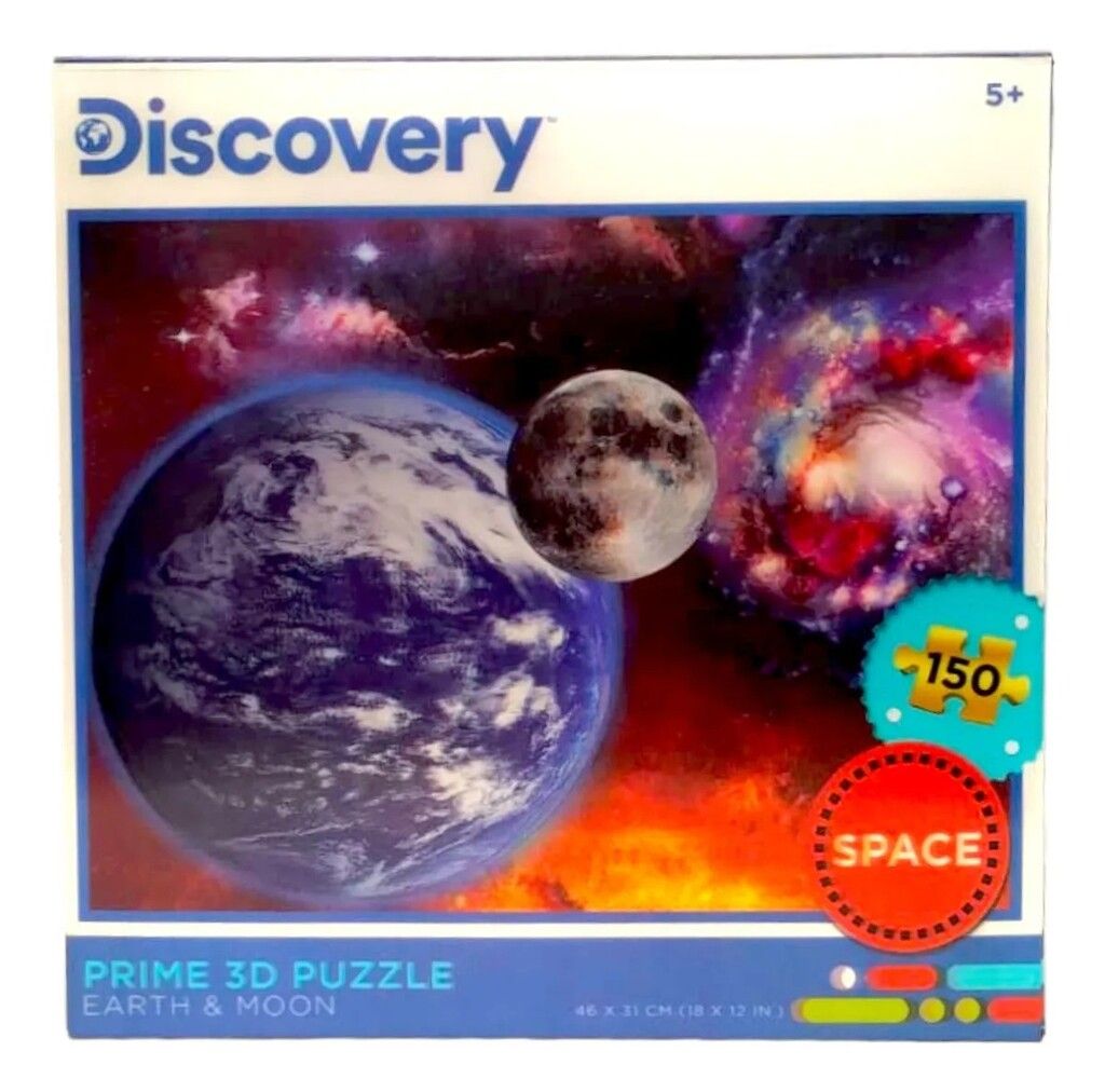 PUZZLE PRIME 3D 150 PZS PLANETA TIERRA Y LUNA COD P10884