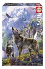 PUZZLE EDUCA 500 PIEZAS LOBOS EN LAS ROCAS COD 19548