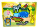 JUEGO ENCASTRE DE MADERA VARIOS MODELOS BABY GUS VR5 55819 ANIMALES DE LA SELVA