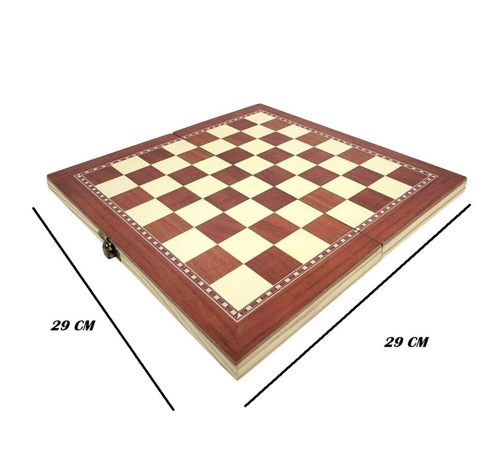 JUEGO MADERA 3 EN 1 AJEDREZ BACKGAMON DAMAS KIDS CLUB COD 56012 - Imagen 4