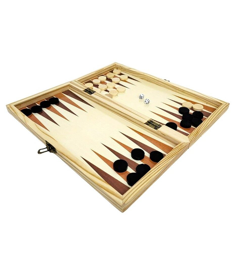 JUEGO MADERA 3 EN 1 AJEDREZ BACKGAMON DAMAS KIDS CLUB COD 56012 - Imagen 9