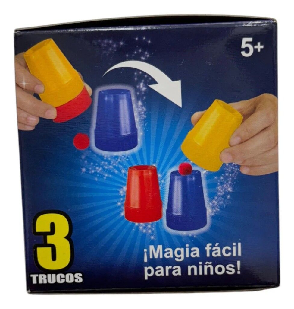 MINI JUEGO DE MAGIA EL DUENDE AZUL 3 TRUCOS VR10 8335 CUBILETE MAGICO - Imagen 2