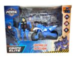 PLAYSET FIGURA CON MOTO POLICIAL COD 55546