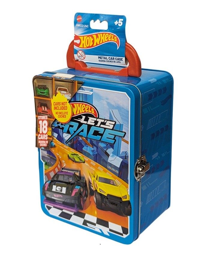 VALIJA LATA PORTA AUTOS CAR CASE METAL HOT WHEELS COD HWCC2-24C