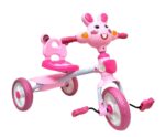 TRICICLO INFANTIL CONEJITO CON LUZ Y SONIDO VR1 56186 ROSA
