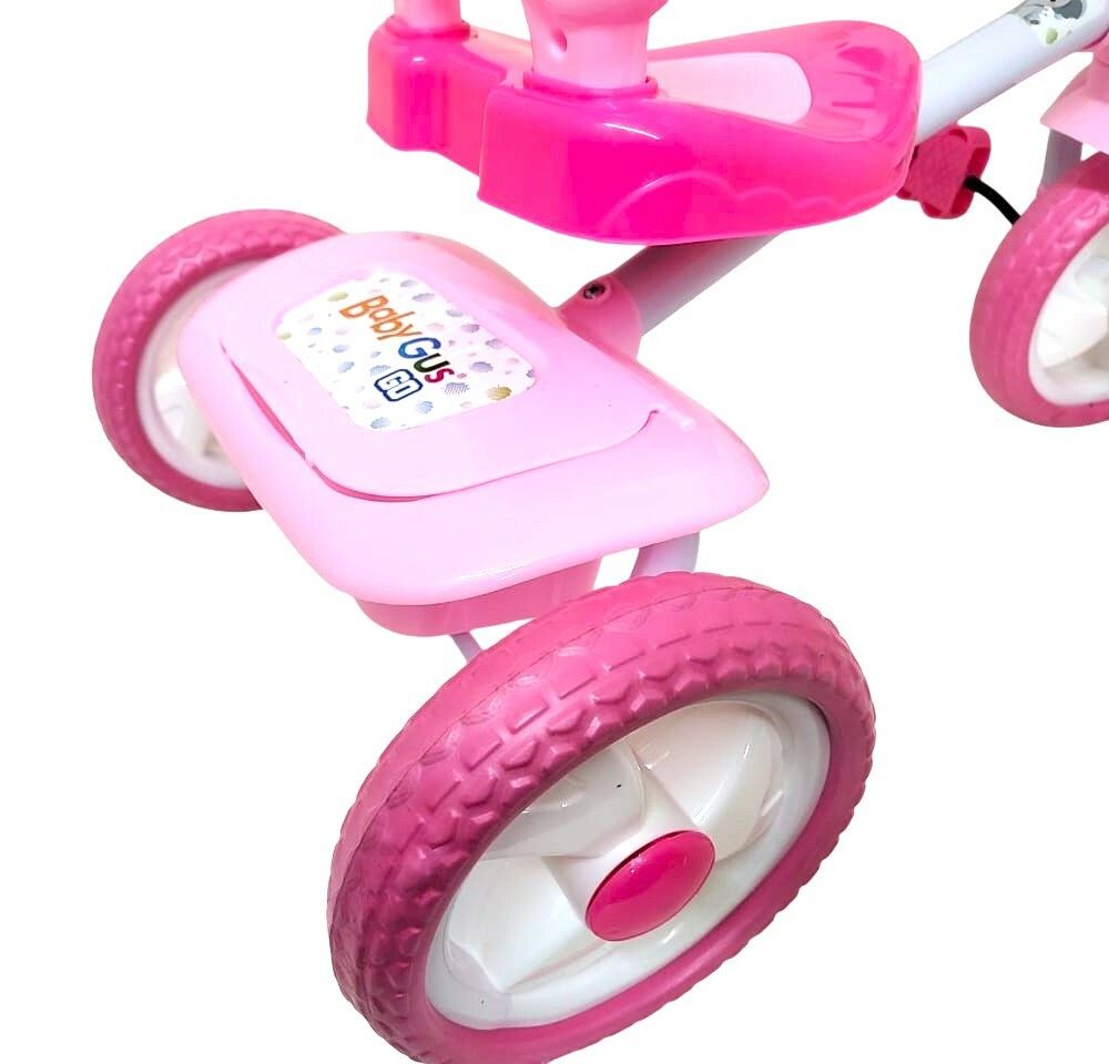TRICICLO INFANTIL ELEFANTITO CON LUZ Y SONIDO VR1 56182 ROSA - Imagen 2